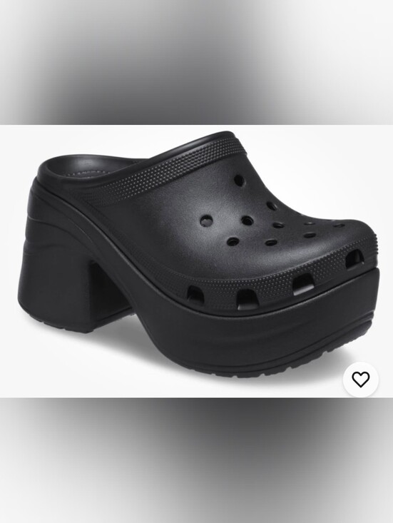 CROCS Shoes - NWT CROCS Black siren Platform Clogs size 11